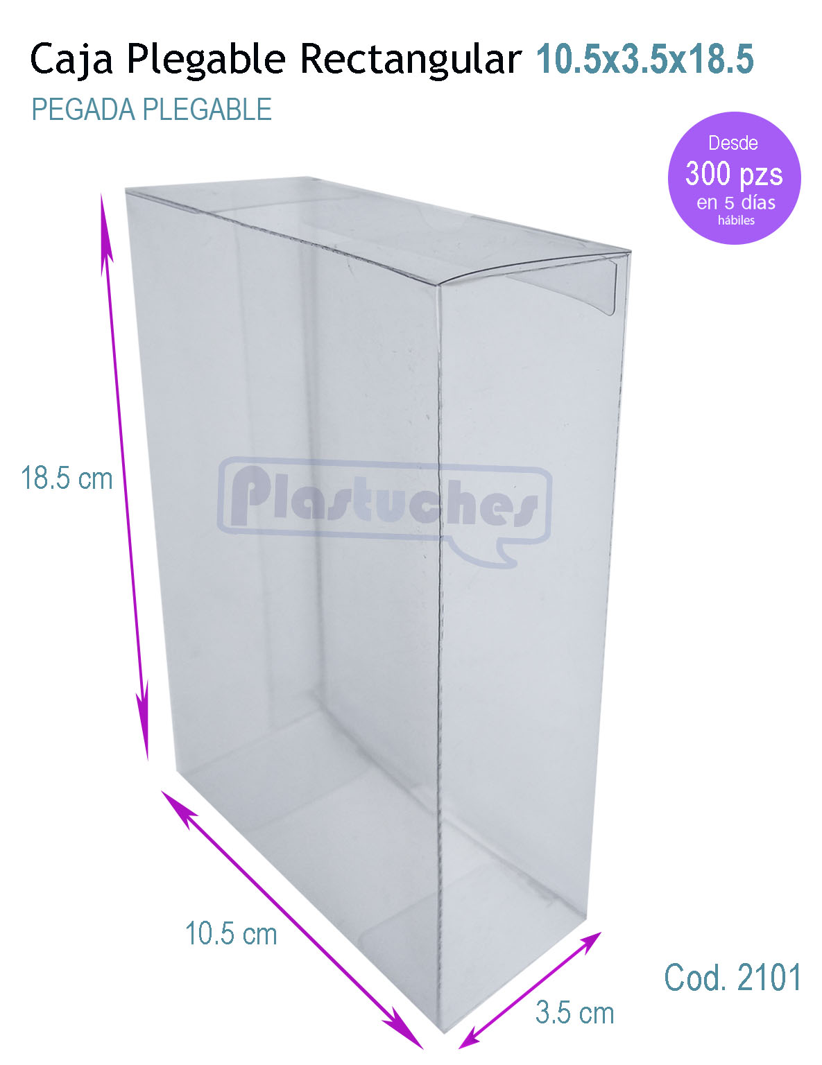 Caja Plegable Rectangular De 105x35x185cm Rectangulares 3262